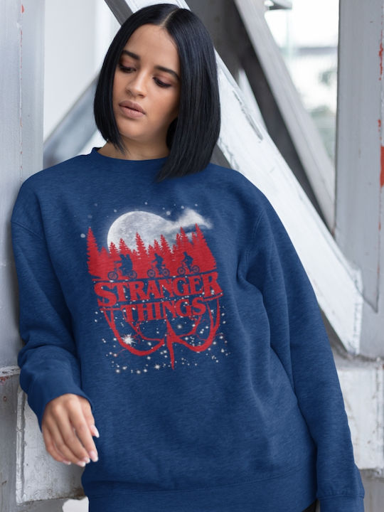 Stranger Things Upside Down W Sweatshirt - BLACK