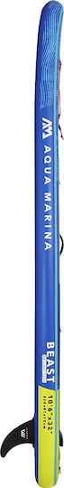Aqua Marina Beast 10'6'' Inflatable SUP Board with Length 3.2m Blue