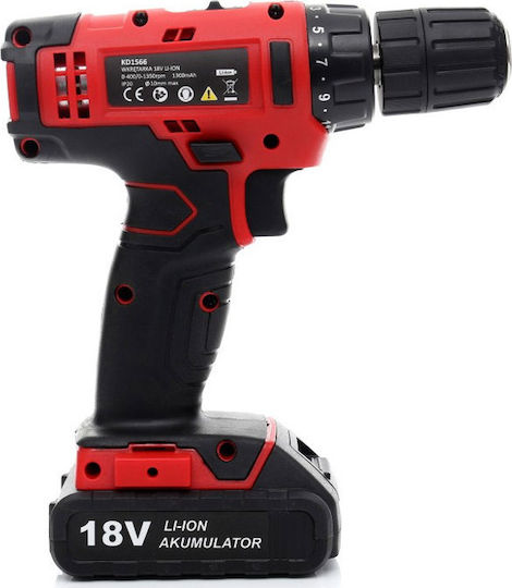 Kraft & Dele KD1566 Δραπανοκατσάβιδο Μπαταρίας 18V 1x1.3Ah