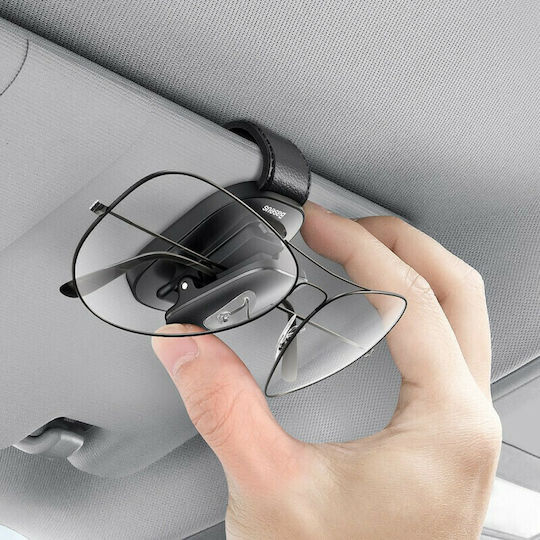 Baseus Car Sunglasses Case Μαύρη