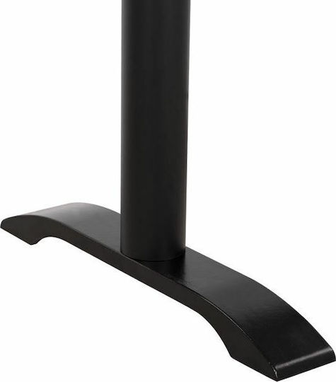 Freebox Stand de masă din Metal cu Regulator Șah mat negru 57x54x72.5cm