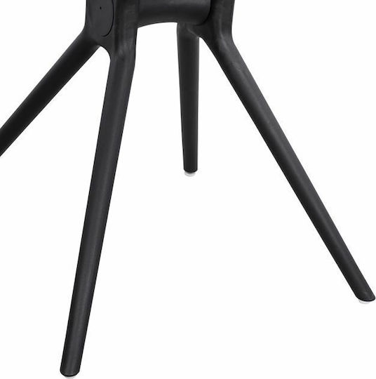 Freebox Polypropylene Table Stand with Adjustable Black 60x61x73cm