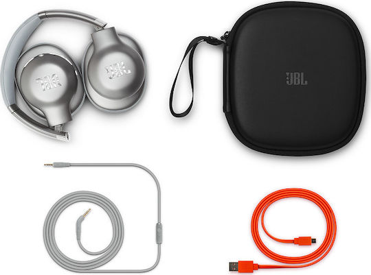 JBL Everest 710 Wireless / Wired Over Ear Headphones with 25 hours of Operation and Quick Charge Silver