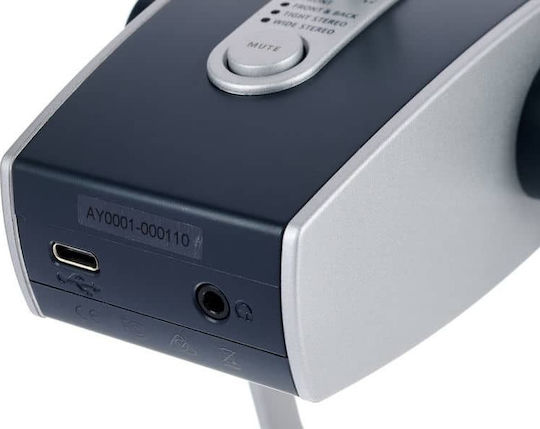 AKG Lyra Πυκνωτικό Μικρόφωνο USB Επιτραπέζιο για Φωνητικά σε Γκρι Χρώμα
