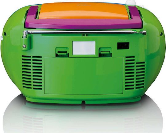 Lenco SCD-971 Tragbares Audio-System mit CD Kassettenspieler Radio Mehrfarbig