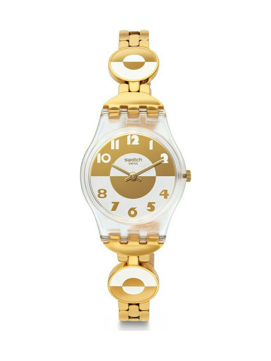 Swatch Masterglam Watch with Gold Metal Bracelet