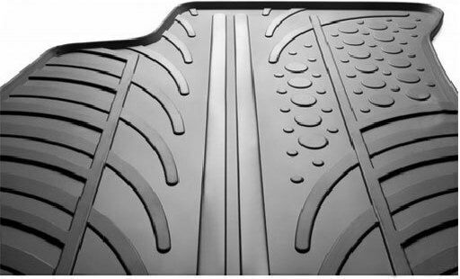 Gledring Set of Front and Rear Mats 4pcs for Audi A1 2010-2018 Black