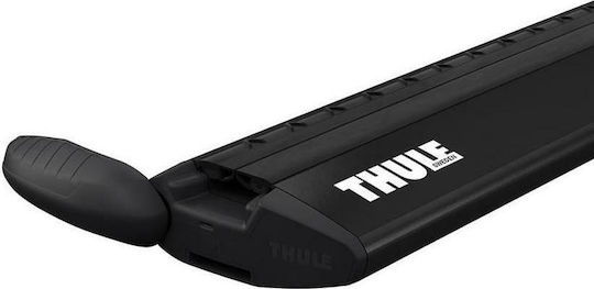 Thule Μπάρες Οροφής Αλουμινίου Wingbar Evo 135εκ. Universal (Σετ χωρίς πόδια) Μαύρες