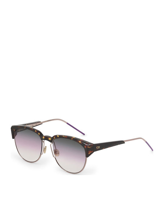 Dior Spectral Women's Sunglasses with Brown Plastic Frame and Purple Gradient Lens 01K/SO