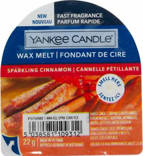 Yankee Candle Fragrance Wax Melt with Fragrance Cinnamon Stick 22gr