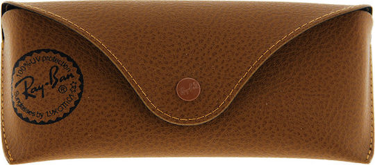 Ray Ban Brillentasche Halbhart mit Clip Braun