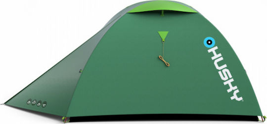 Husky Bizam 2 Plus Winter Camping Tent Igloo Mountaineering Green with Double Cloth for 2 People Waterproof 4000mm 290x145x120cm