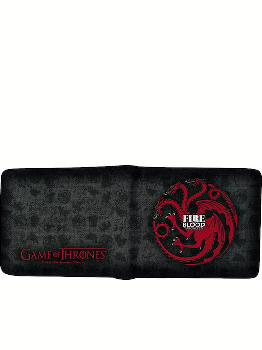 Abysse Game Thrones Targaryen Παιδικό Πορτοφόλι Μαύρο