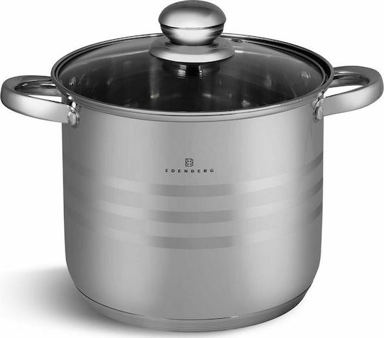 Edenberg Stainless Steel Silver Pots Set 6 Pieces