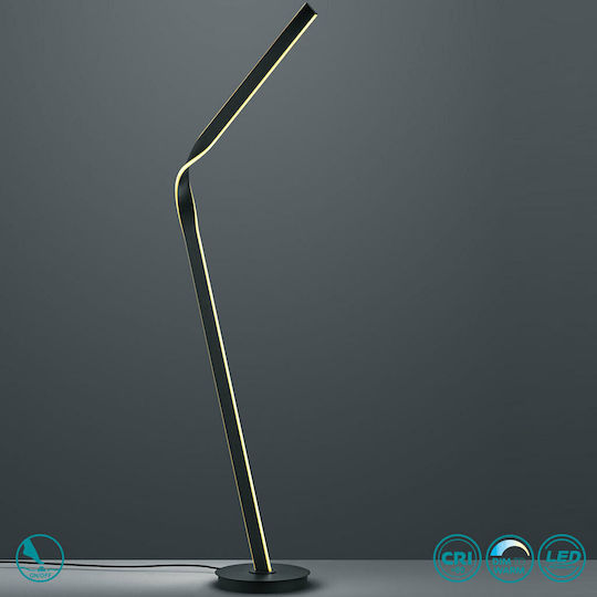 Cinque Cicenza LED Floor Lamp H181xW30cm. with Natural White Light 4500lm Black
