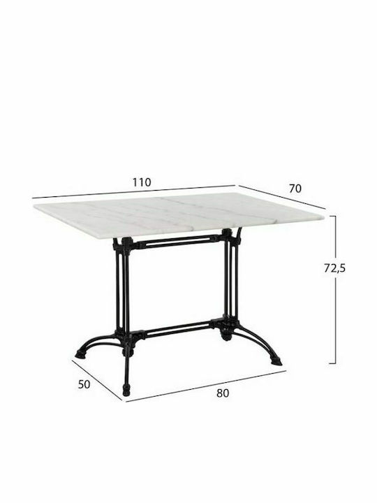 Tisch Stabil Weiß 110x70x72.5cm
