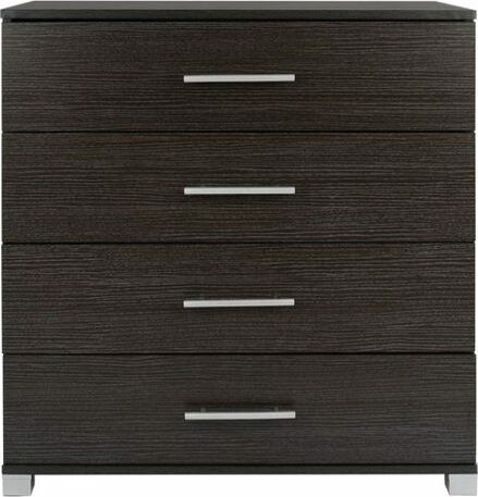 Wooden Chest of Drawers with 4 Drawers Zebrano 75x40x83cm Wooden Chest of Drawers with 4 Drawers Zebrano 75x40x83cm
