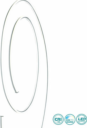 Cinque Ciola LED Floor Lamp H175xW40cm. Silver