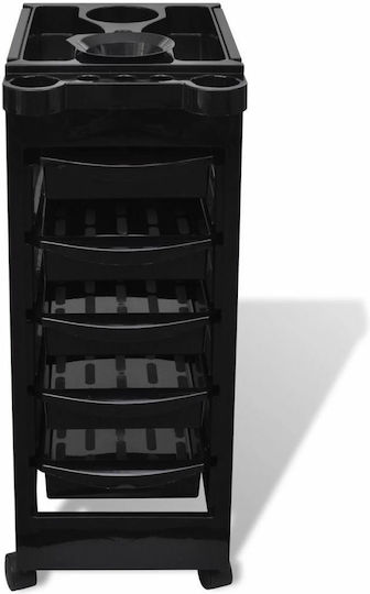 vidaXL Hair Salon Maintenance Cart with 5 Drawers 32x49x82.5cm