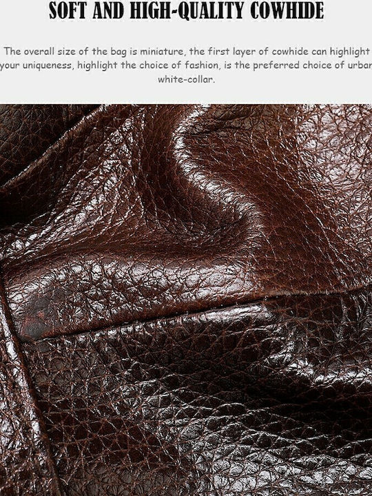 Leather Men's Bag Shoulder / Crossbody Brown