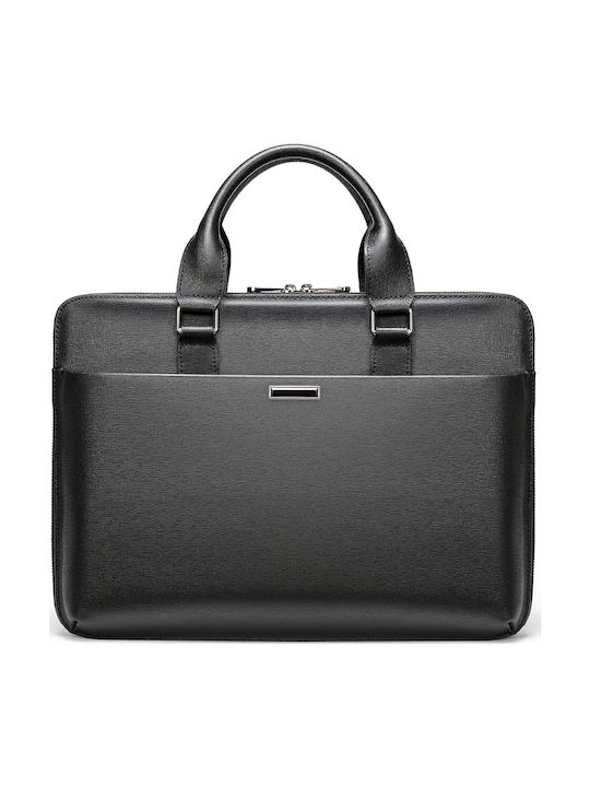 Leder Herrentasche Geldbörse Schwarz