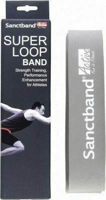 Sanctband Active Super Λάστιχο Γυμναστικής Loop Πολύ Σκληρό Γκρι Πολύ Σκληρό+