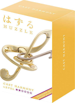 Hanayama Huzzle Cast Harmony Metallic Riddle for 8+ Years 473750