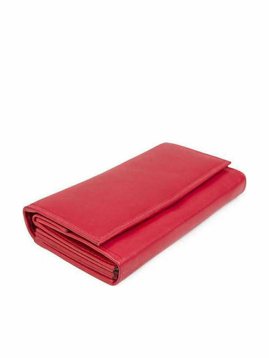 AN Large Leather Women's Wallet Classic Red