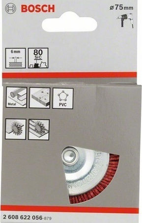 Bosch 2608622056 Bohrbürste aus Nylon für Bohrmaschine 75mm