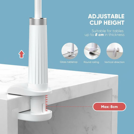 Ugreen Gooseneck LP113 Mobile Phone Stand with Extension Arm in White Colour