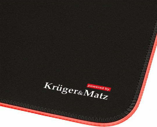 Kruger & Matz Padea Pentru Mouse Gaming Warrior Medie (350mm) Cu Iluminare RGB Prin USB Neagră KM0766