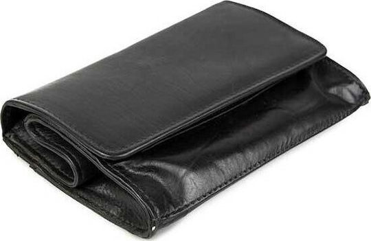 Fetiche Leather Καπνοθήκη από Μαύρη Δερματίνη με Μαγνητικό Κούμπωμα 13x9.5εκ.