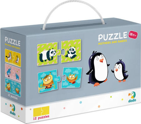 Παιδικό Puzzle Duo Mothers And Babies για 1.5+ Ετών 2pcs Dodo