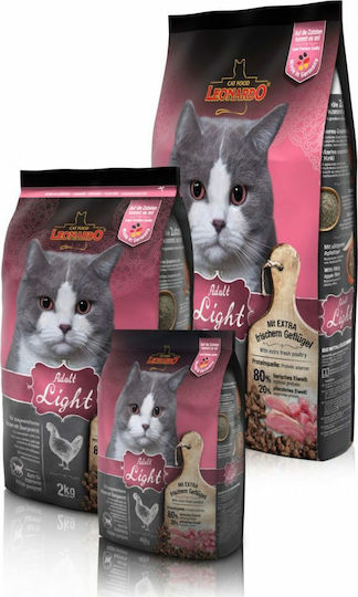 Leonardo Adult Light Dry Food Diet for Adult Sterilized Cats with Chicken 2kg