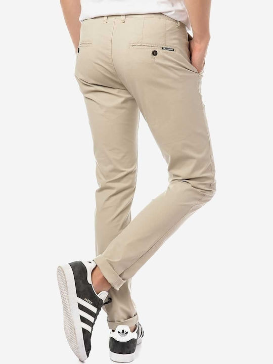 Brokers Jeans Herrenhose Chino Elastisch in Slim Passform Beige