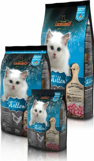 Leonardo Kitten Hrană Uscată pentru Pisici Tinere cu Pui 2kg