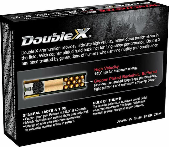 Winchester Cartridges Double-X 15Schrot Super-Magnum 5Stück
