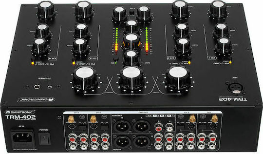 Omnitronic TRM-402 TRM-402 Αναλογικός Μίκτης 4.0 Καναλιών / 1 Εισόδο XLR