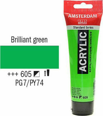 Royal Talens Amsterdam All Acrylics Standard Set Culori Acrilice Pictură Brilliant Green 605 120ml 1buc 17096052