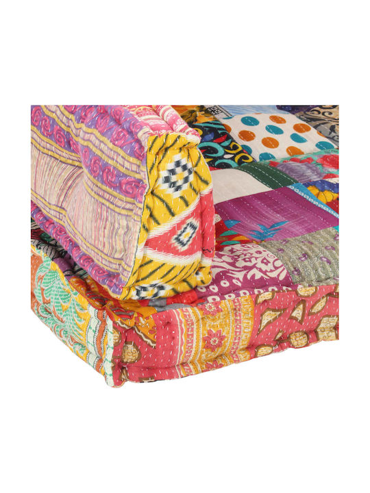vidaXL Multicolour Pallet Sofa Cushion with Backrest 3 Pieces 120x80cm