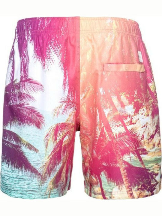 Souflee Men's Swimwear Shorts Multicolour with Patterns