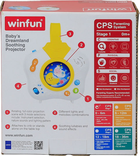 Winfun Sleep Toy Star Projector with Music and Light for 0++ Months