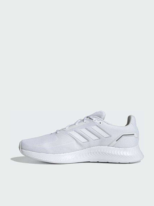 Adidas Run Falcon 2.0 Ανδρικά Αθλητικά Παπούτσια Running Λευκά