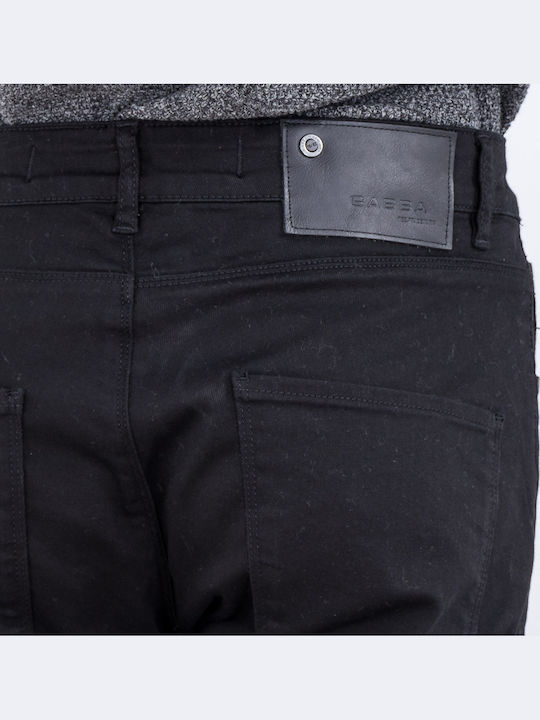Tapered K1535 P4517 Ανδρικό Παντελόνι Τζιν Ελαστικό με Slim Tapered Εφαρμογή Μαύρο