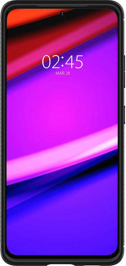 Spigen Rugged Armor Back Cover Σιλικόνης 2mm Μαύρο (Galaxy S21 Ultra 5G)