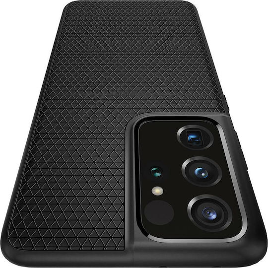 Spigen Liquid Air Back Cover Σιλικόνης Μαύρο (Galaxy S21 Ultra 5G)