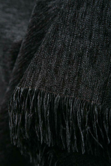 Anna Riska 1300 Three-Seater Sofa Throw Chenille 180x280cm Black