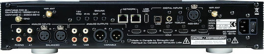 Simaudio Moon 390 Preamplifier Network Player DAC με Είσοδο USB Ασημί