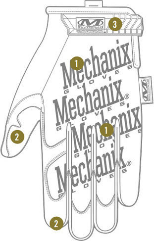 Mechanix Wear The Original Γάντια Εργασίας Ροζ Δερμάτινα