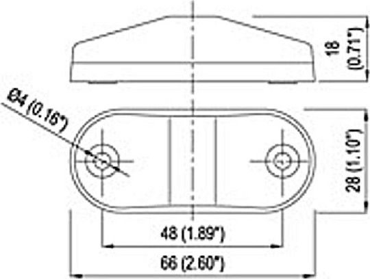 IP66 Truck Volume Light 24V - Orange MAR121